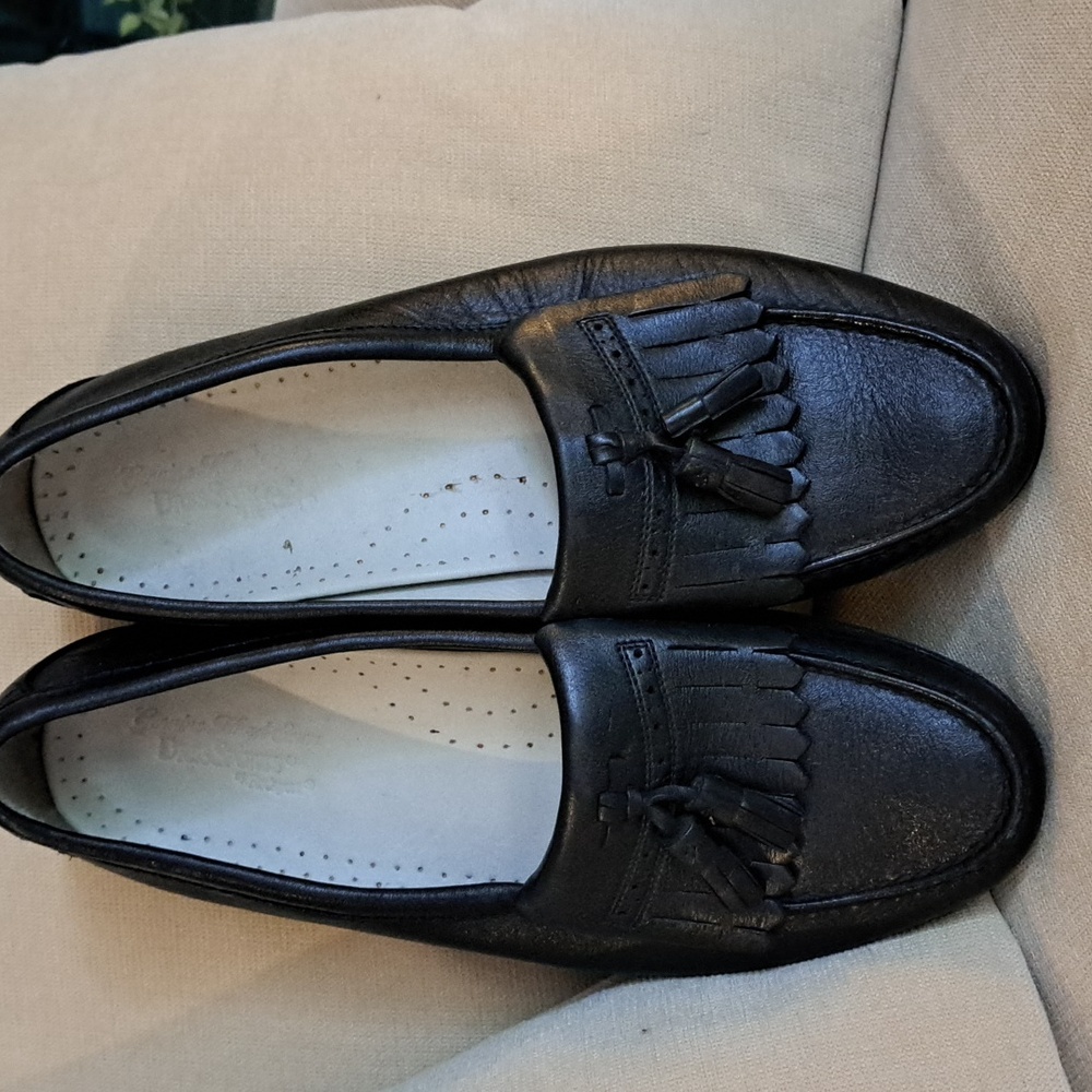 Rockport black full leather hand sewn men's size 11 M dress sports